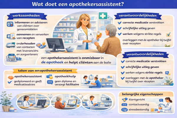 Alles over het beroep apothekersassistent Wat doet een apothekersassistent